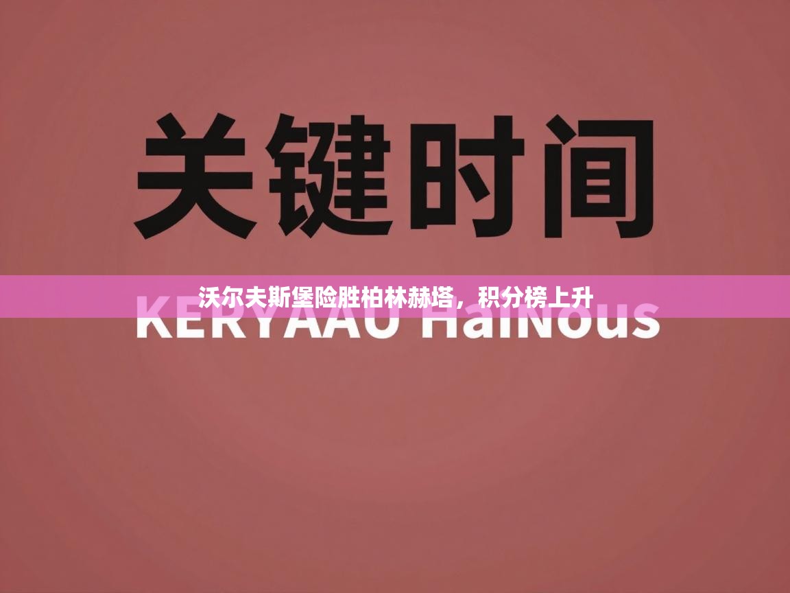 沃尔夫斯堡险胜柏林赫塔,积分榜上升 第2张